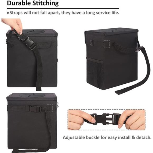 Car Trash Can for Car Cute, Car Trash Bag Bin Hanging Waterproof Automotive - Picture 6 of 6